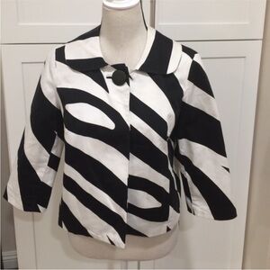 Black and white Swing Jacket